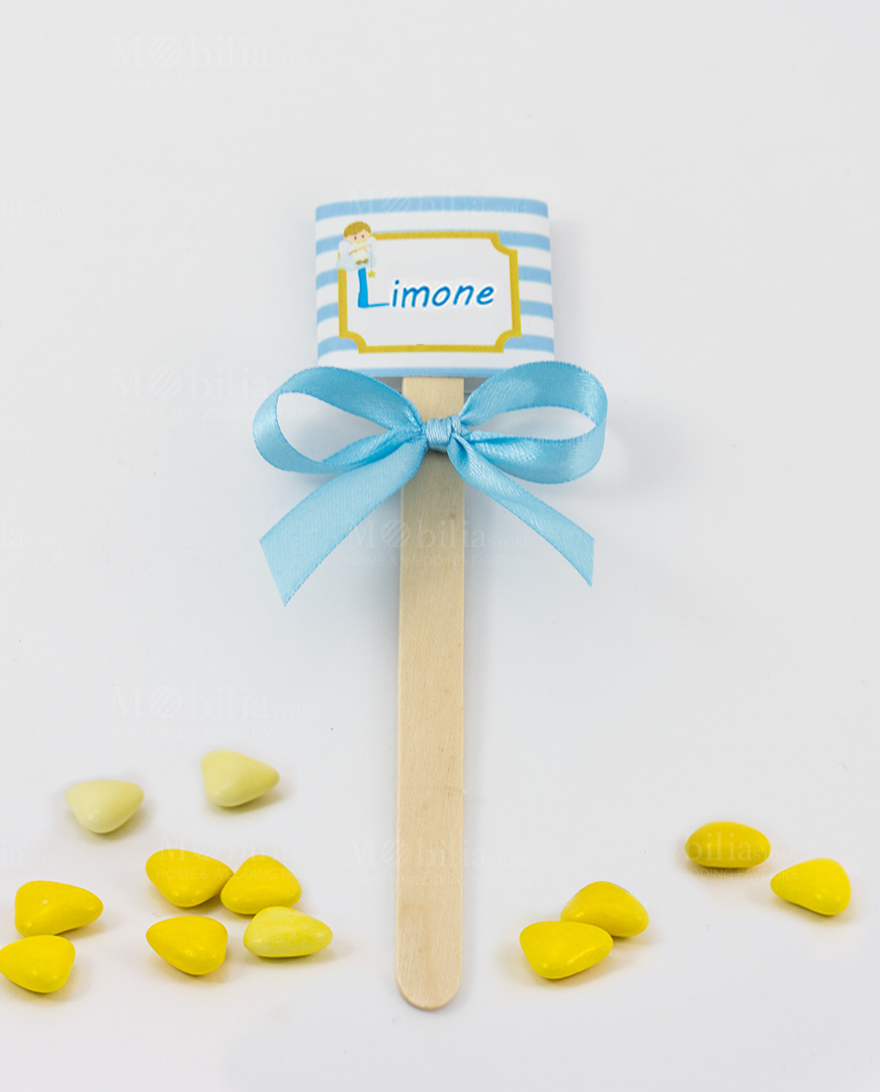 segnagusto per confettatacon fiocchetto