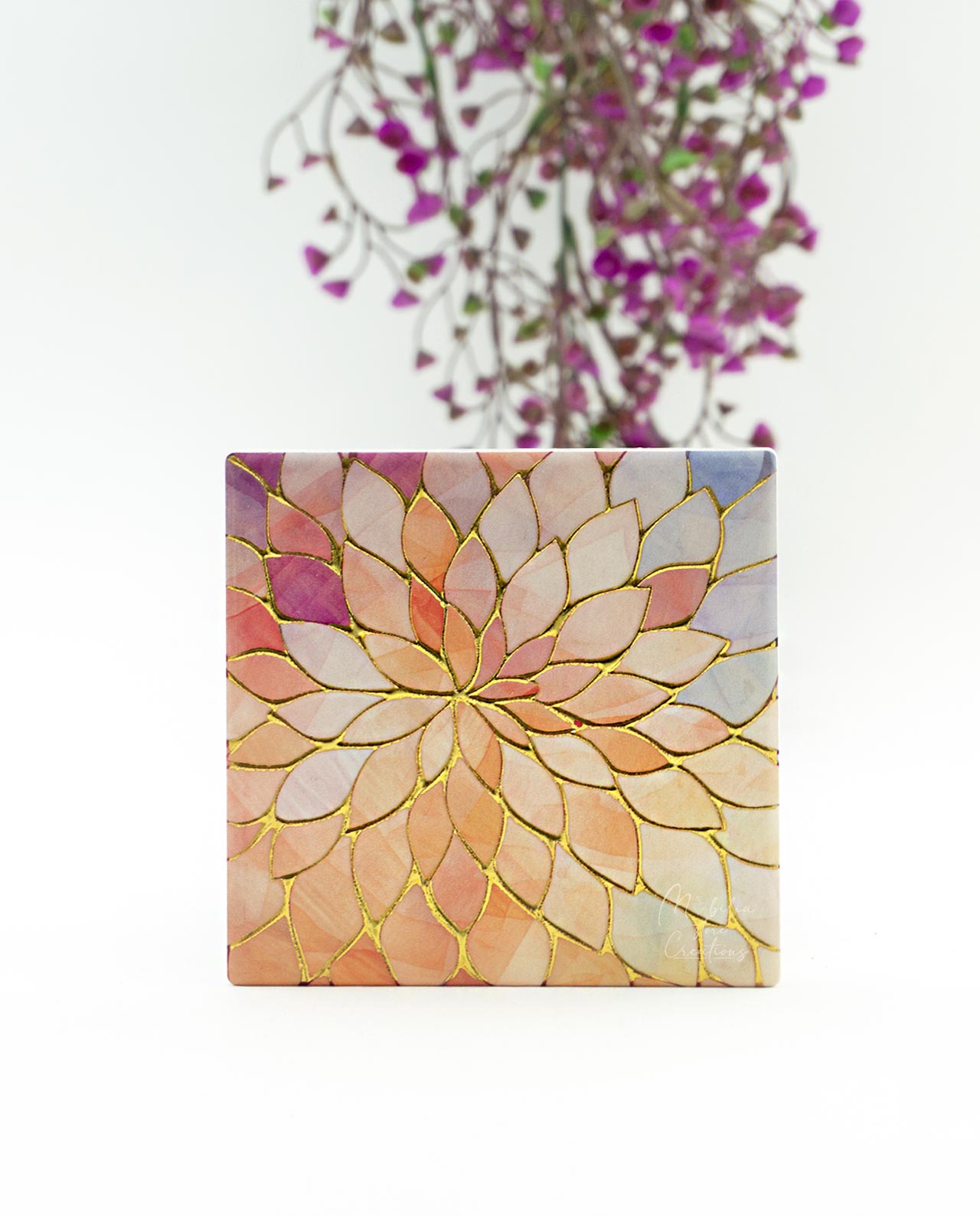 Sottopentola quadrato in ceramica colorata
