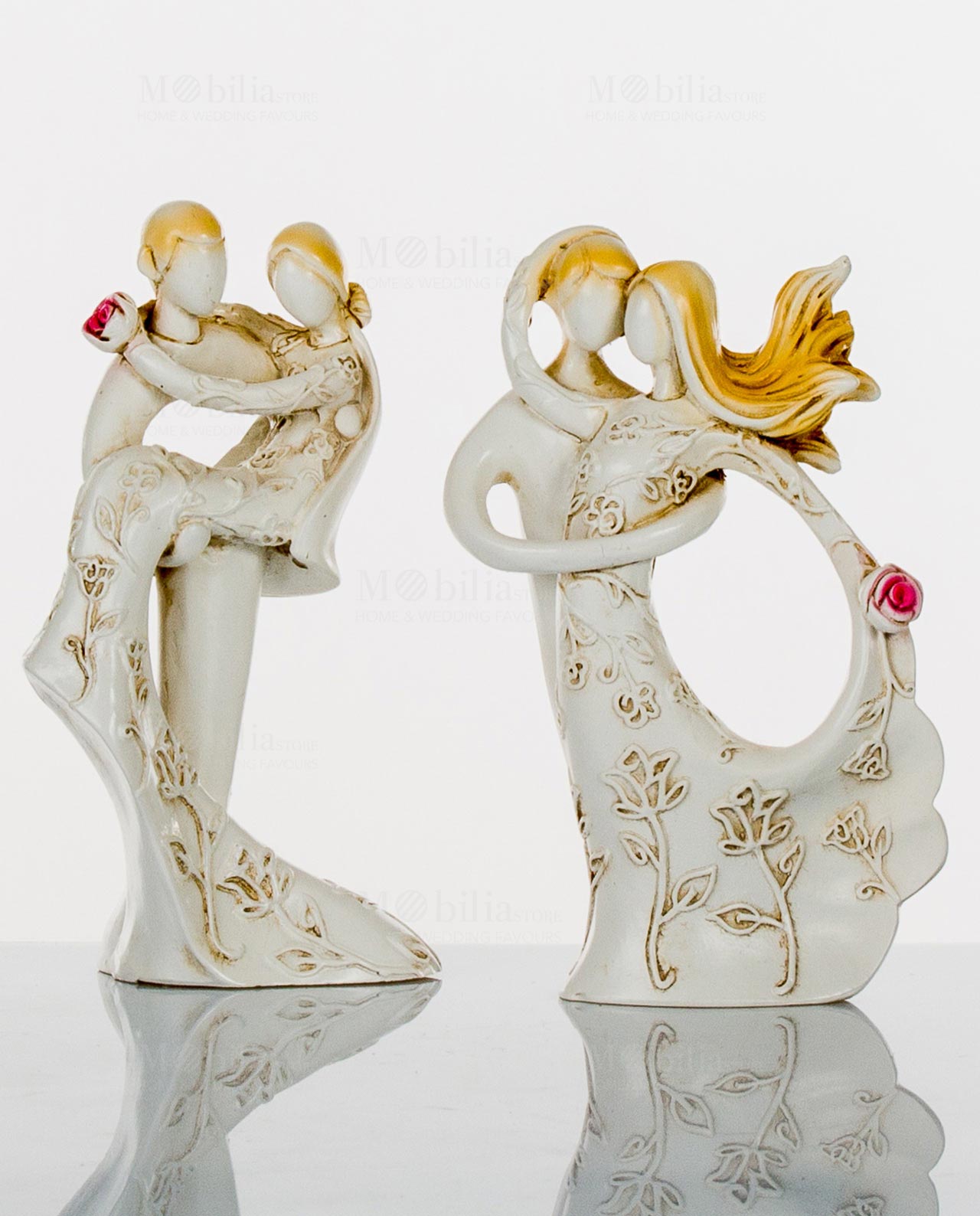 sposini piccoli beige stilizzati