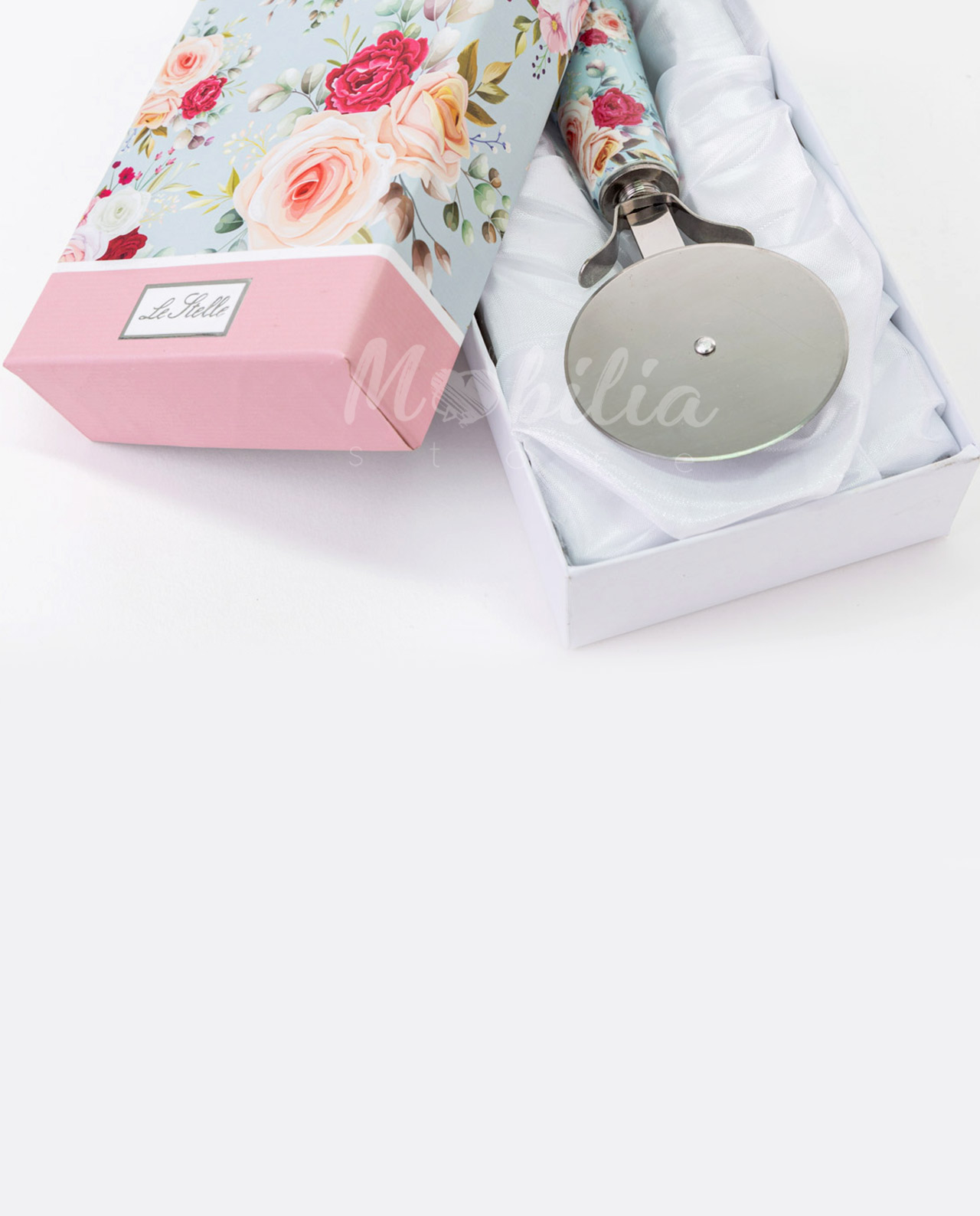 Taglia pizza con manico decorato e scatola regalo - immagine 8