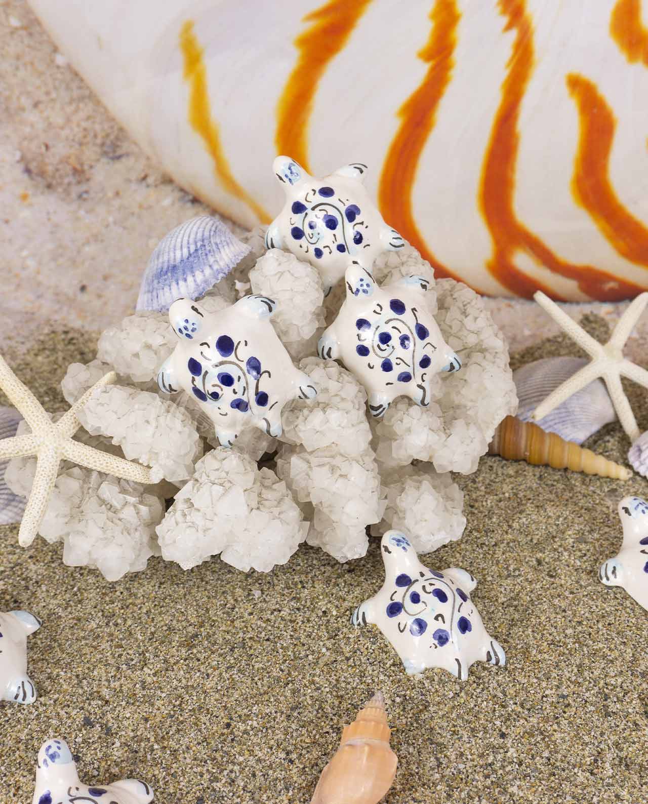 Bomboniera AMI Love is ... tartaruga blu in ceramica artigianale - immagine 14