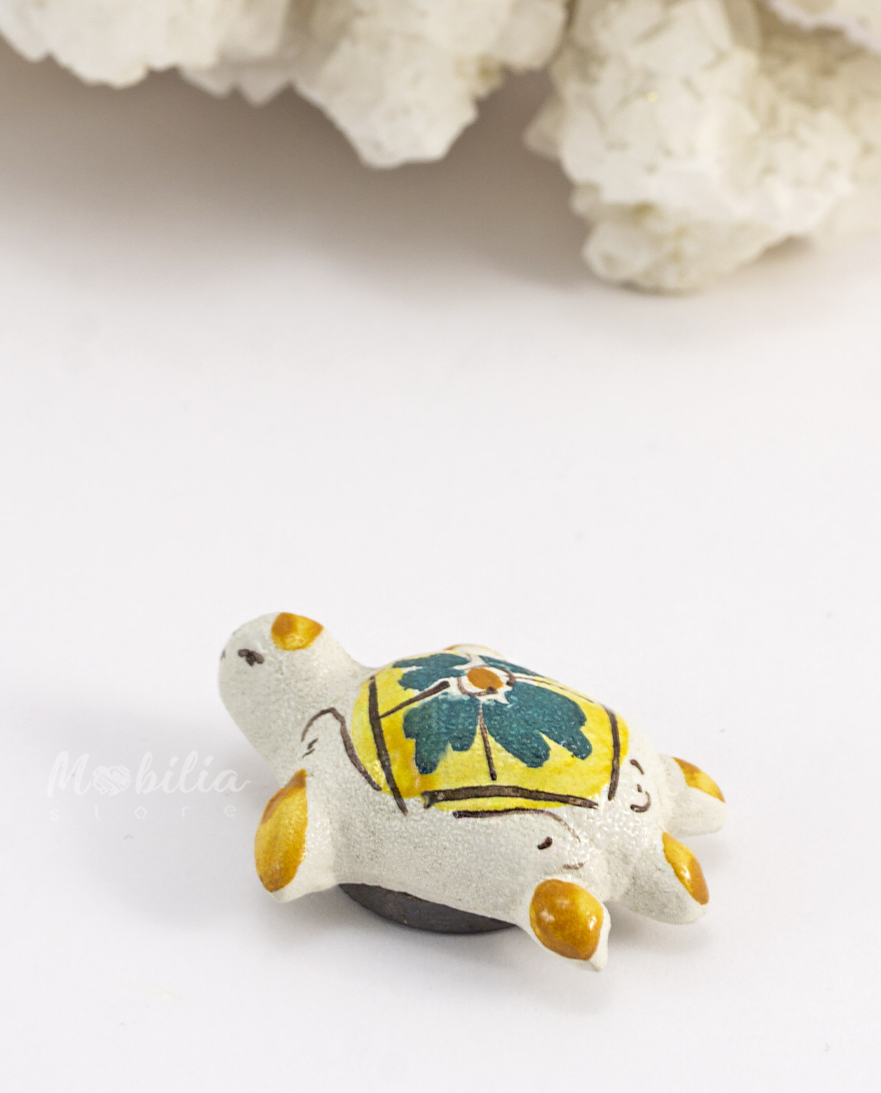 Bomboniera Legambiente magnete tartaruga in ceramica artigianale su scatolina - immagine 9