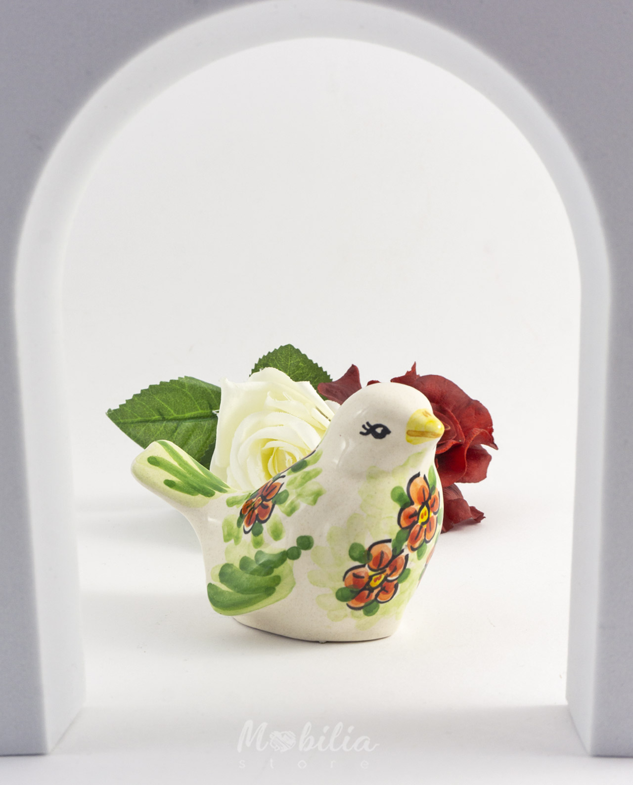 Uccellino in ceramica artigianale siciliana - immagine 3