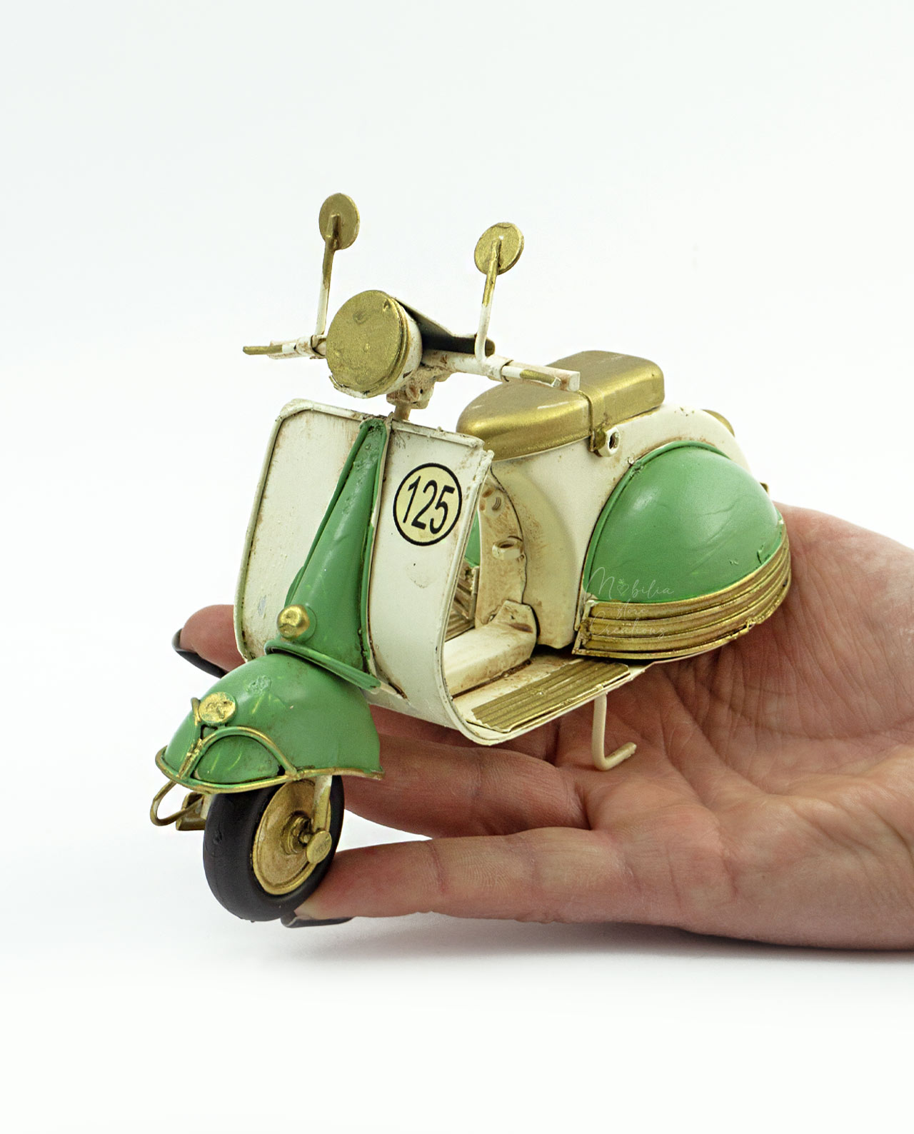 Bomboniera Vespa in metallo vintage grande - immagine 4