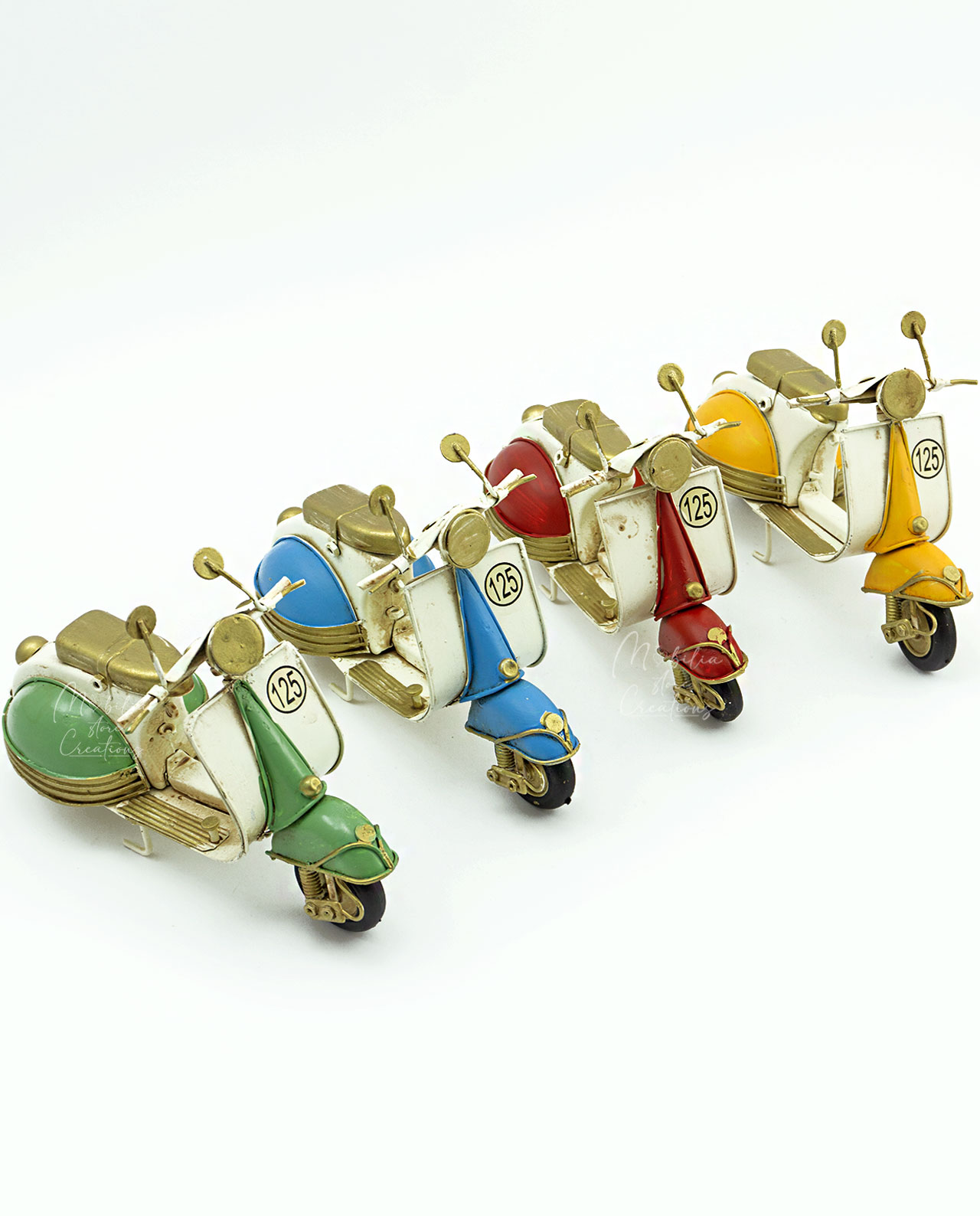 Bomboniera Vespa in metallo vintage grande - immagine 5