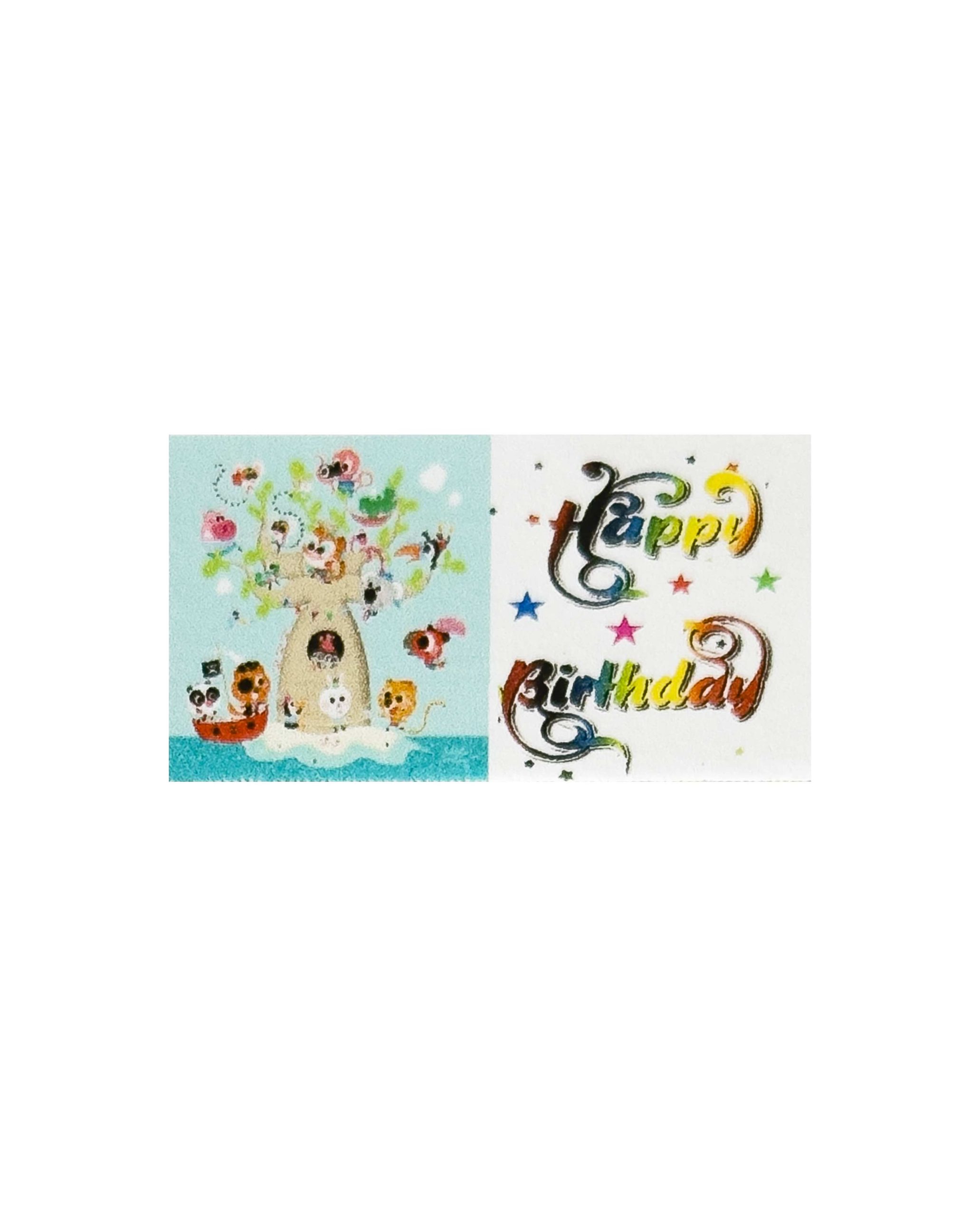 Set di 10 biglietti cerimonia compleanno con animaletti