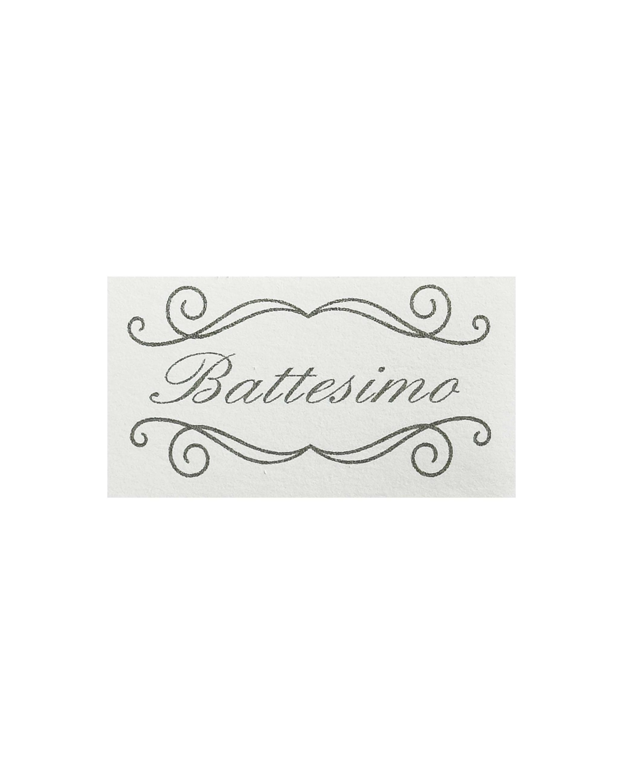 Set di 10 biglietti cerimonia con scritta Battesimo argento