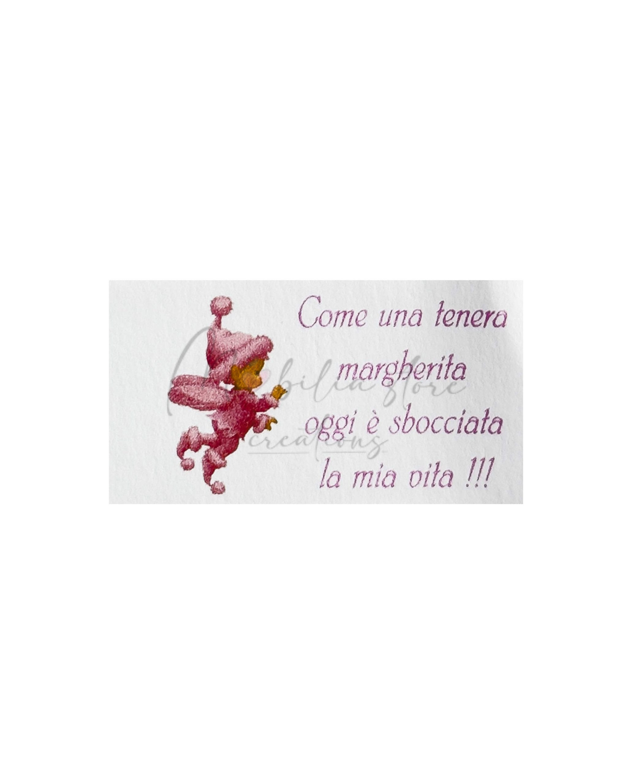Set di 10 biglietti cerimonia Nascita bimba con Fata