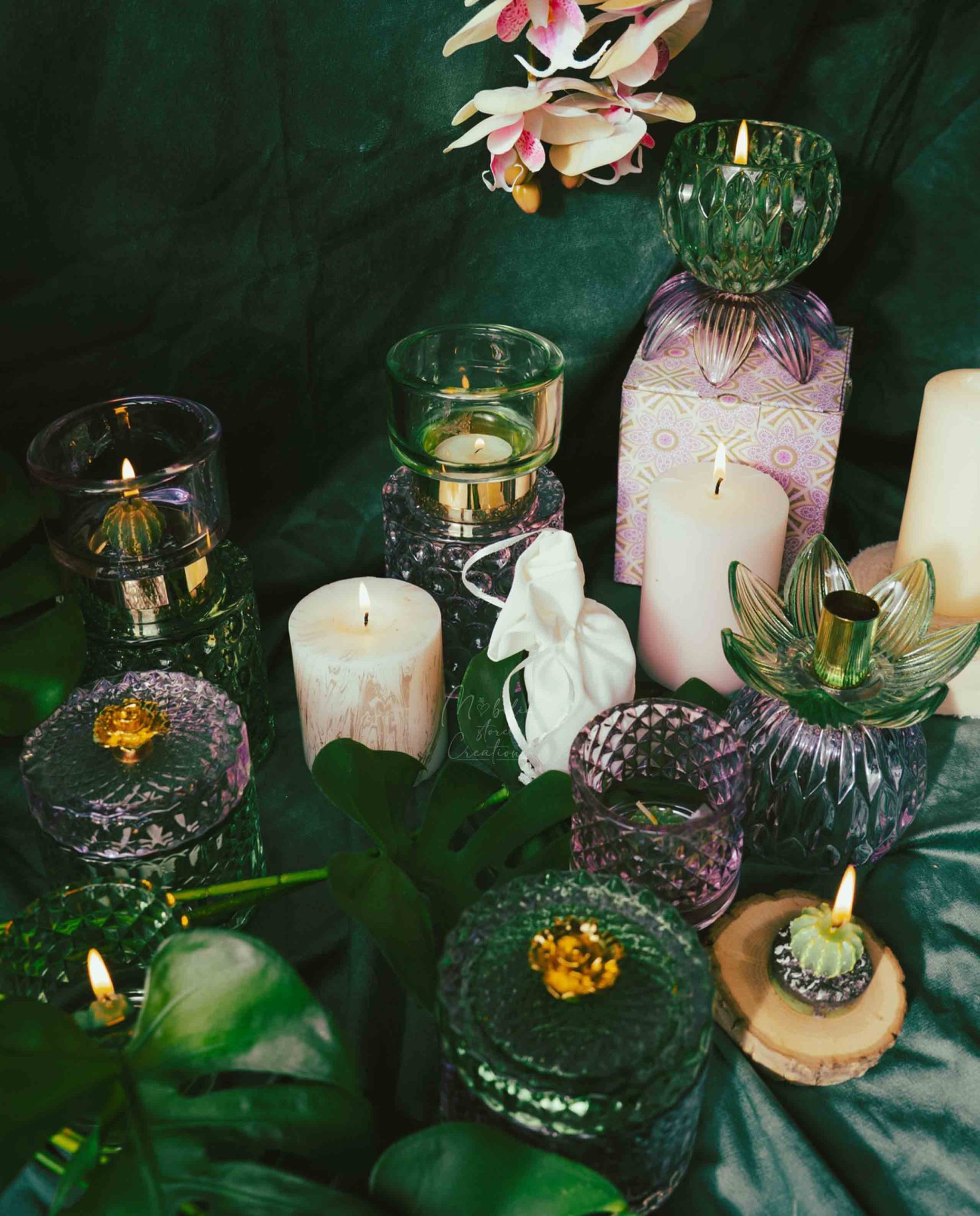 Bomboniera Portacandela vetro fiore assortiti 2 in 1 - immagine 10