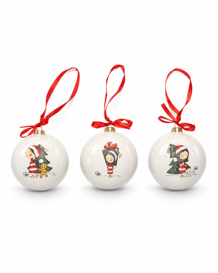 Palla di Natale decoro assortito La Tipa Cuorematto
