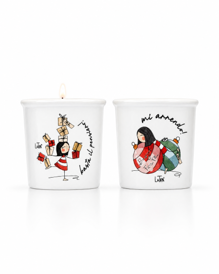 Candela Decoro Natalizio assortito La Tipa Cuorematto