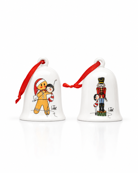 Campanella di Natale decoro assortito La Tipa Cuorematto