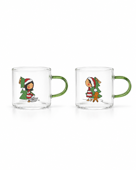 Set 2 Tazzine Natalizie assortite La Tipa Cuorematto