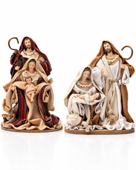 Statuetta Natività Natalizia in Tessuto Cuorematto